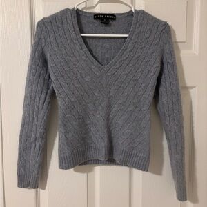 Ralph Lauren black label Cable Knit cashmere Sweater